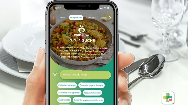 APPzumARZT inkl. eatbetter Rezeptsuche