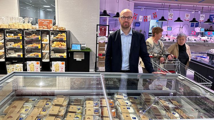 Tom Jørgen Gangsø på supermarked