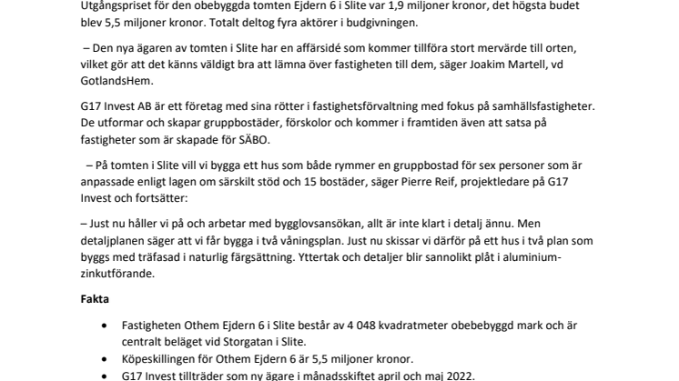 Försäljningen av GotlandsHems tomt Othem Ejdern 6 i Slite är klar.pdf