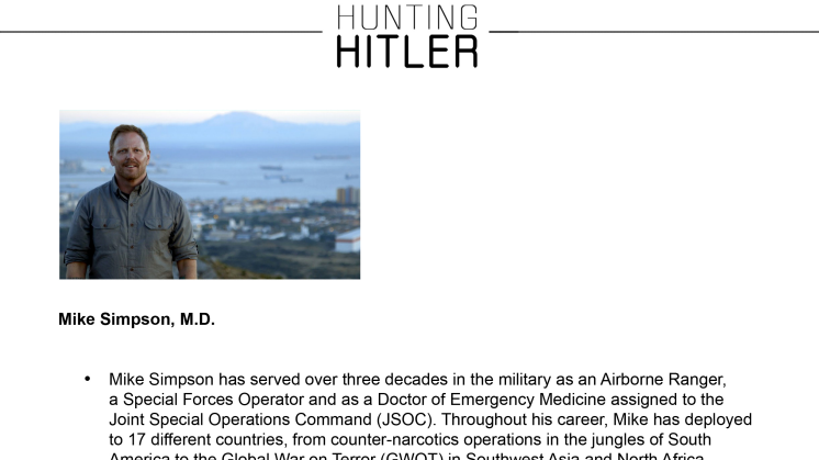 Hunting Hitler: Mike Simpson