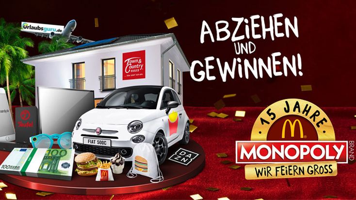 Traumhaus beim McDonald´s Monopoly gewinnen -  Essen, abziehen und jubeln!