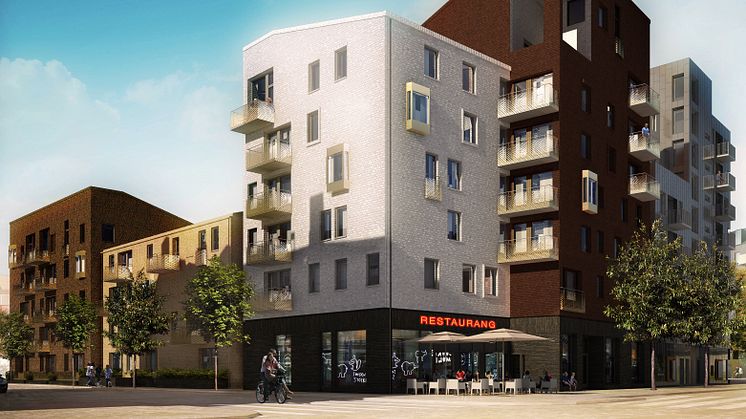 SKB ska bygga tre hus i den nya stadsdelen Årstafältet.