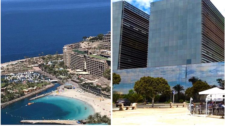 Left:  ANFI Del Mar.  Right:  Administrative Courts in Las Palmas