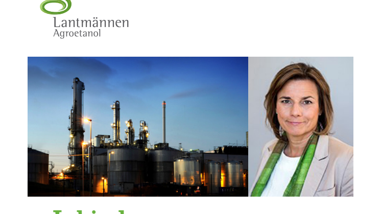 Klimatminister och vice statsministern Isabella Lövin  besöker Lantmännen Agroetanol i Norrköping måndag 3 april