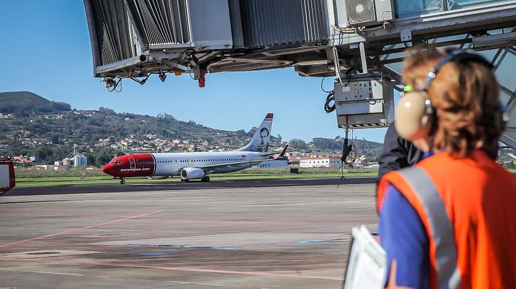 Avión de Norwegian en Tenerife Norte