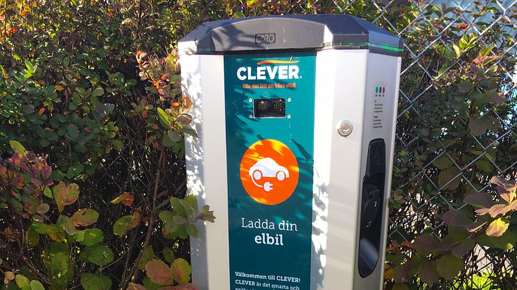 CLEVER laddstation på Kalmar Öland Airport