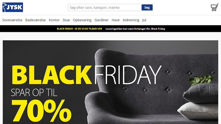 JYSK satte nye rekorder på Black Friday