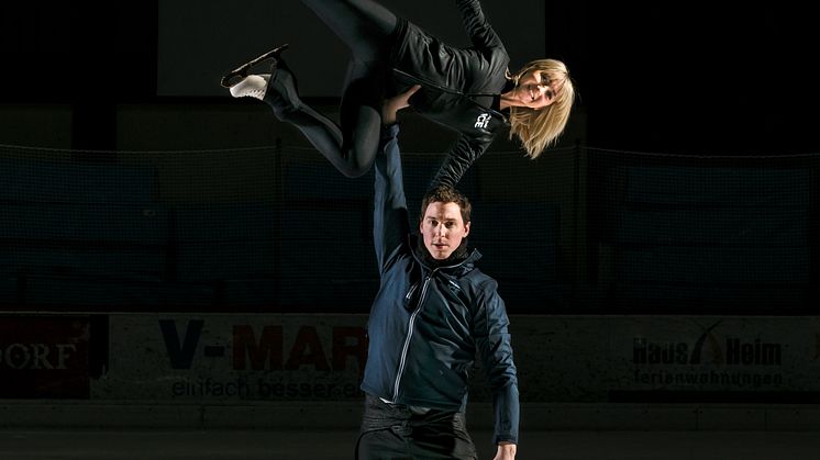 Aljona Savchenko und Bruno Massot: Comeback-Training für HOLIDAY ON ICE