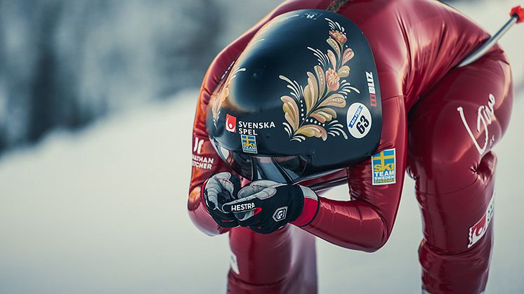 Rättviks Britta Backlund är Sveriges och världens snabbaste tjej på skidor. Foto: Tommy Persson.