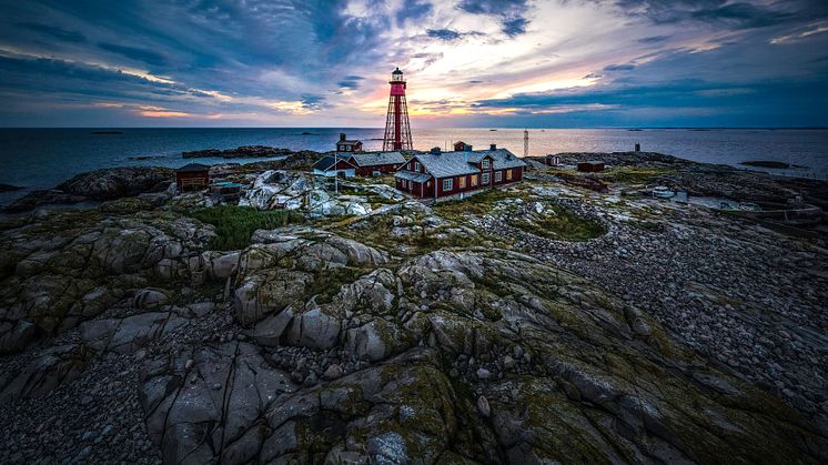 Fyren Pater Noster, på ön Hamneskär som nu utsetts till världens bästa hotellkoncept.