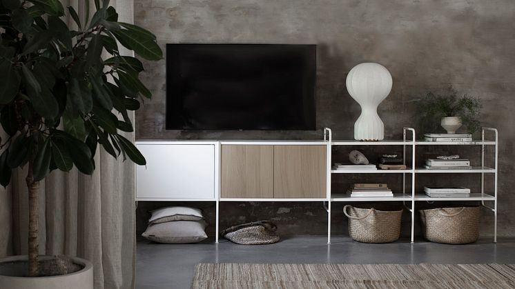 Byggbart sideboard eller TV-bänk från Organised by Sweden