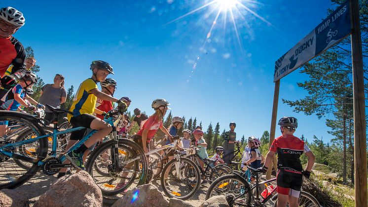 Det er blitt syklet over 100.000 runder på Trysils bygde sykkelstier så langt i sommer. Foto: Fredrik Otterstad