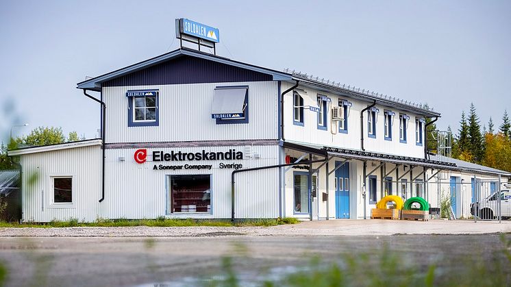 Elektroskandias nya butik i Gällivare, Upplagsvägen 14.