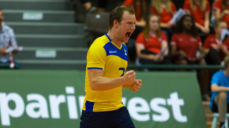Svenska herrlandslaget i volleyboll till Halmstad