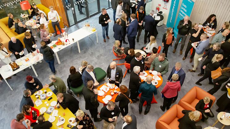 Företagsfrukost i Verkstaden på Boden Business Park. Foto: Bodens kommun/KOMM