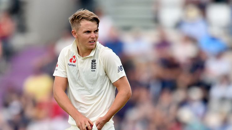 Surrey and England cricketer Sam Curran, who has been awarded a Test contract for the first time. Image: Getty Images.