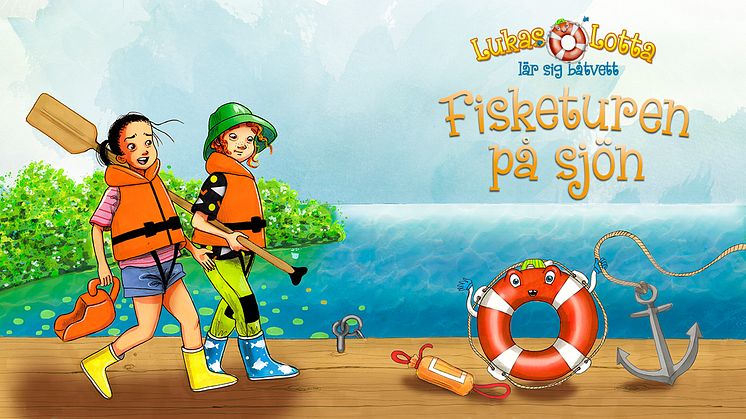 Lukas och Lotta lär sig badvett – Fisketuren på sjön
