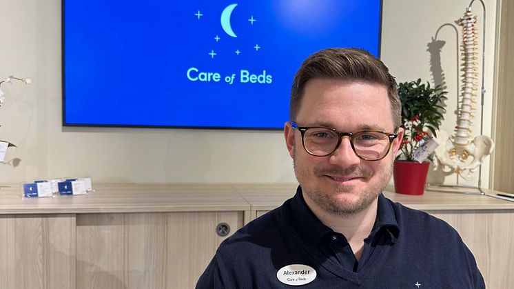 Alexander Ekerud, sängrådgivare på Care of Beds