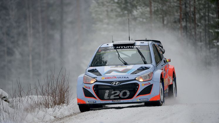 Ny förare i Hyundais trio i Rally Sweden