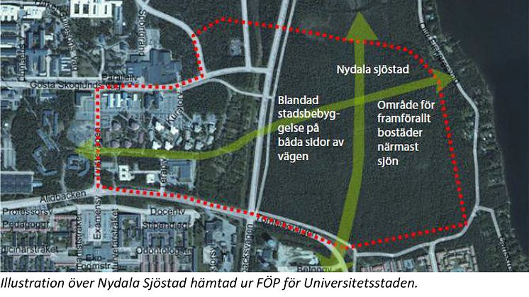 ​Nu inleds planläggning av Nydala sjöstad