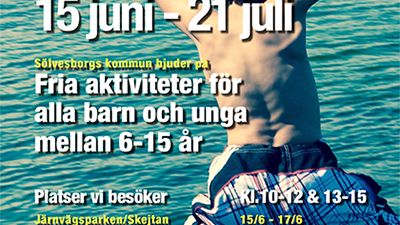 Gratis sommarlovsaktiviteter för alla barn i åldrarna 6-15 år