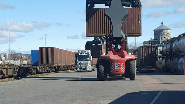 Green Cargo och Volvo Cars utförde ett tufft uppdrag tillsammans med stort engagemang på Kombiterminalen Gullbergsvass i Göteborg