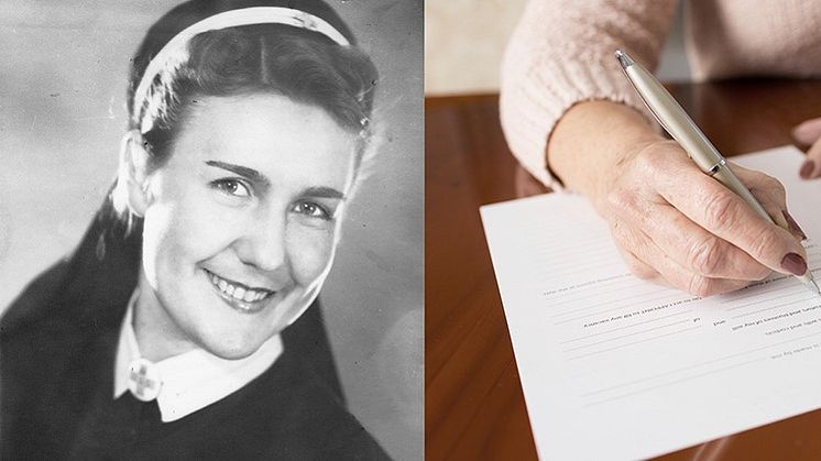 Anna Lundgren var stolt över sin sjuksköterskelegitimation. Vid livets slut valde hon att skänka sitt arv till SSMF.