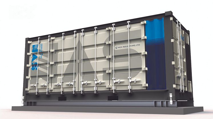 NGK NAS battery for energy storage (container type unit)