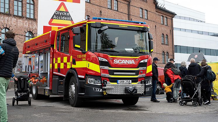 Umeåregionens brandförsvar är en av många aktörer som deltar under beredskapsdagen.