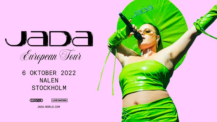 Danska popstjärnan JADA kommer till Sverige i höst! 