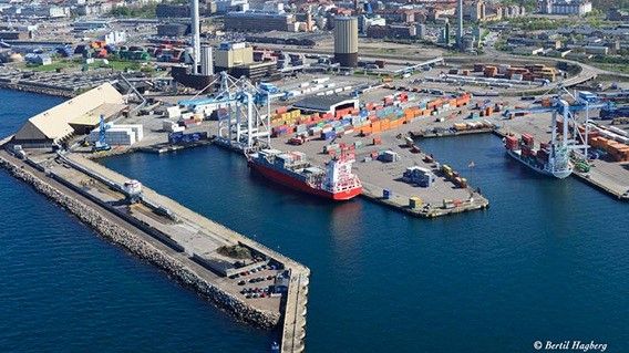 ​Klartecken för längre containerfartyg i Helsingborgs Hamn