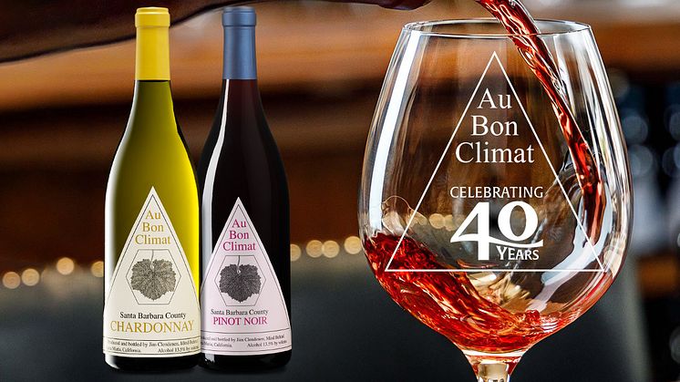 Äntligen lanseras 2020 av Au Bon Climat Santa Barbara County Chardonnay och Pinot Noir.