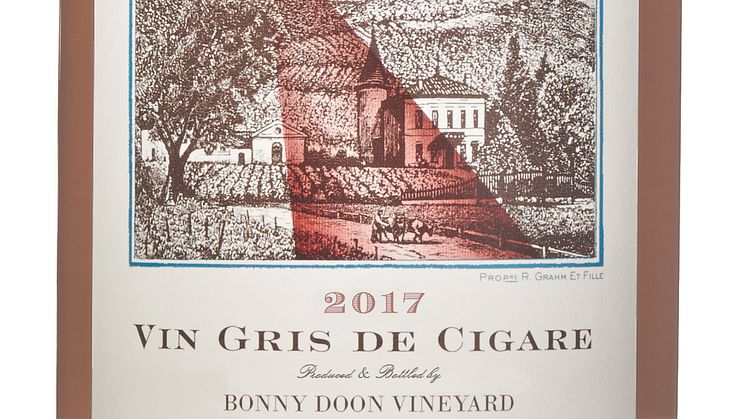 Randall Grahms rosévariant av kultvinet Le Cigare Volant 2017 lanseras den 6:e juli på Systembolaget.