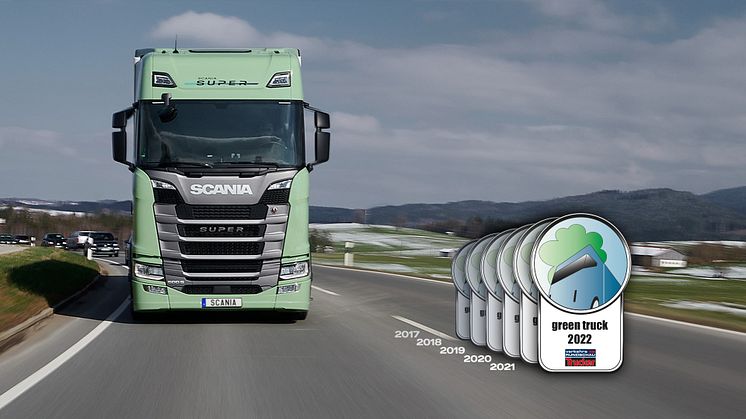 Sechster Sieg in Folge: Scania Super ist Green Truck 2022