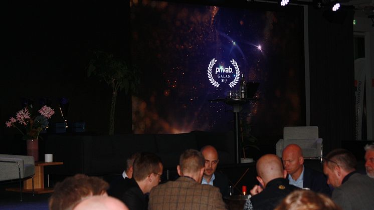 Ett hundratal gäster befann sig på Privab Galan 2019. 
