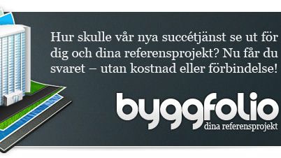 Hur skulle en Byggfolio med ditt företags referensprojekt se ut? Prova gratis så får du svaret!