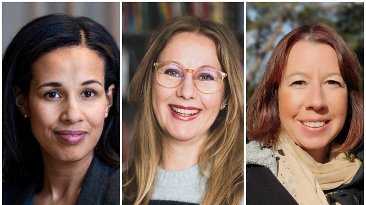 Nya styrelsemedlemmar i Våra barns klimat: Nathalie Green, Klara Adolphson och Marie Ljungberg