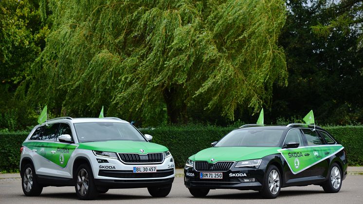 ​ŠKODA Kodiaq og ​ŠKODA Superb er klar til PostNord Danmark Rundt