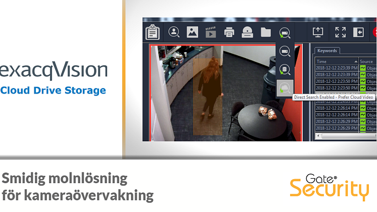 exacqVision Cloud Drive - Molnlösning för kameraövervakning