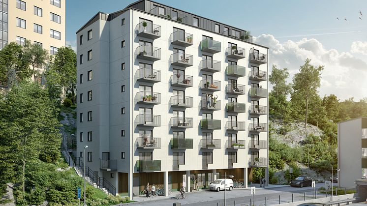 Studentlägenheter i bostadsrättform på Volrat Thamsgatan i Johanneberg