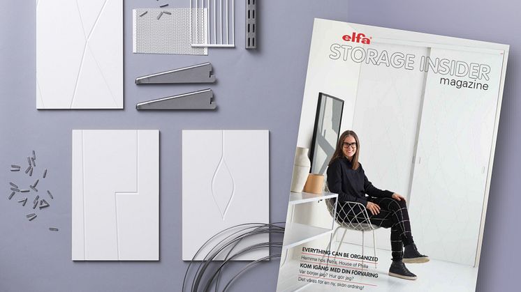 Nytt nummer av Elfa The Storage Insider magazine.