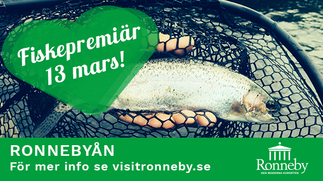 Fiskepremiär i Ronnebyån lördagen den 13 mars