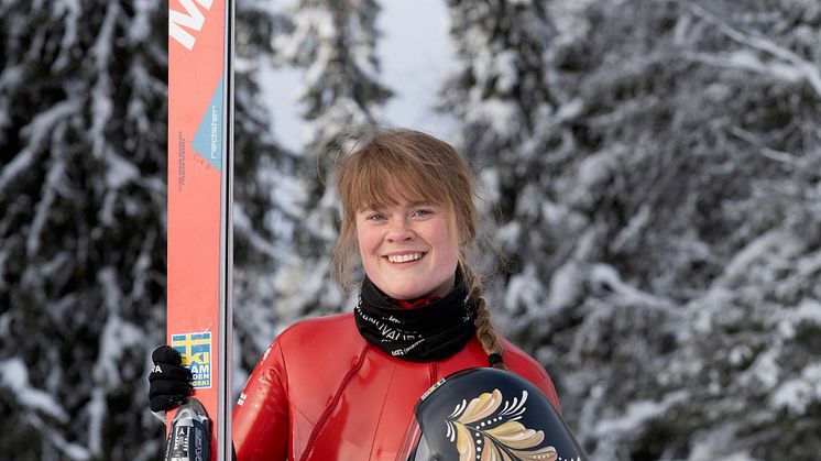 Speedskiåkaren Britta Backlund, Rättviks SLK.