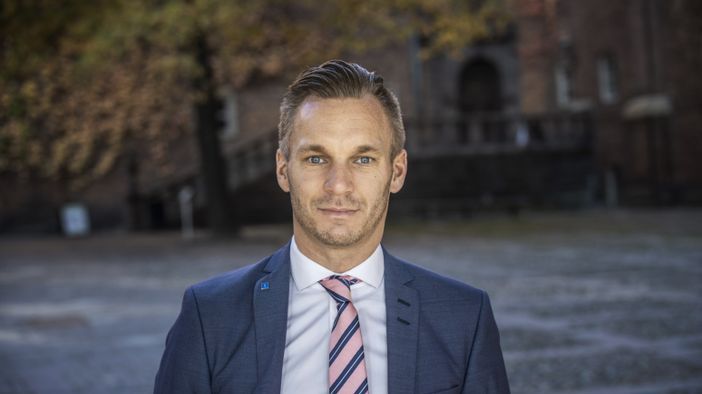 Erik Slottner (KD), äldre- och trygghetsborgarråd i Stockholms stad.