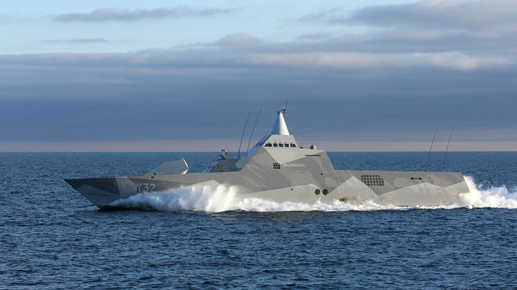 Korvetten Helsingborg Foto: Försvarsmakten 