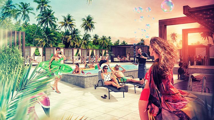 Smaken av färskpressad sommar.  Poolside Lounge öppnar 18 maj på Sankt Jörgen Park.