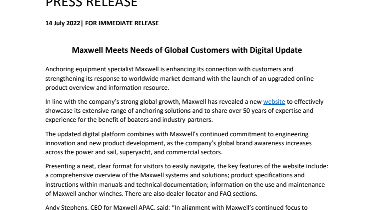 14 July 2022 - Maxwell Meets Needs of Global Customers with Digital Update.pdf