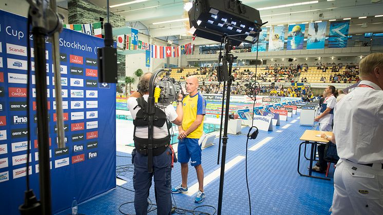 Internationella simtävlingen Swim Open Stockholm TV-sänds
