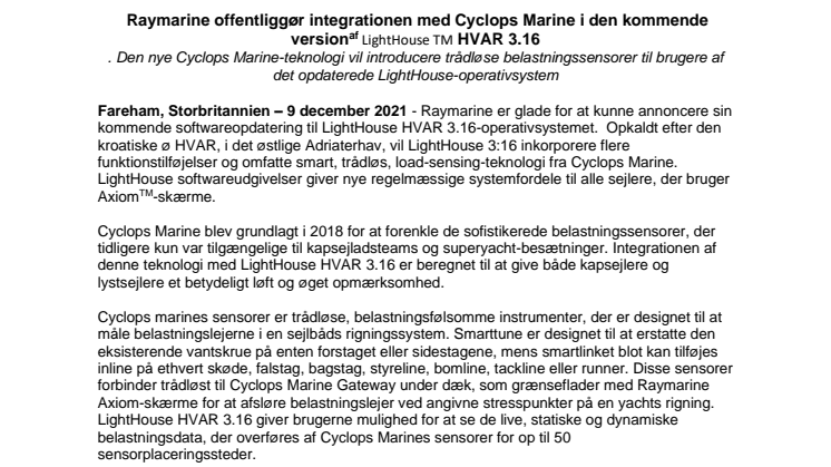 Oct 2021 - Raymarine - Cyclops_Integration_LH_Hvar_FINAL.v6-da_DK.pdf