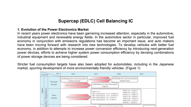 Supercap (EDLC) Cell Balancing IC
